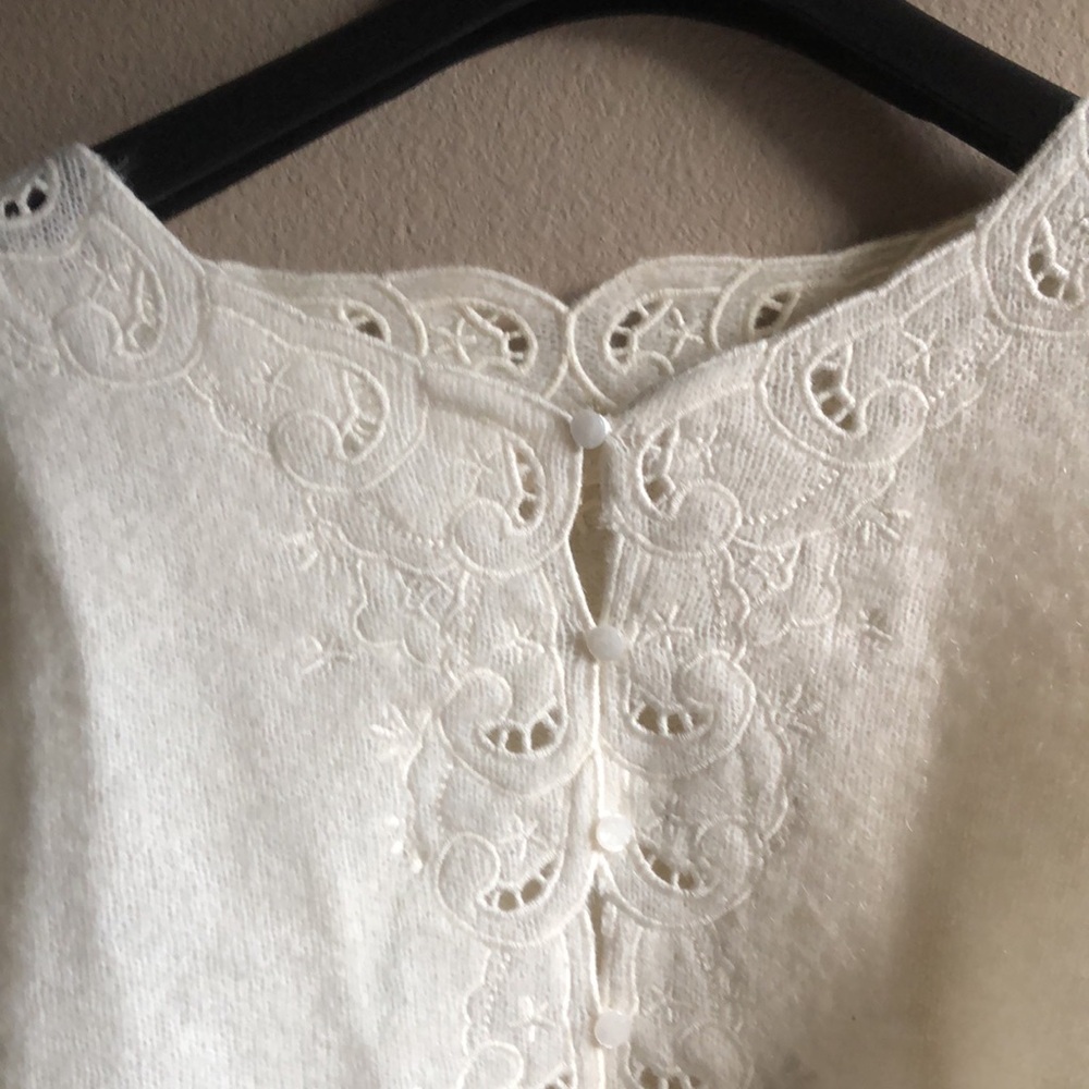 NWOT Sezane Ysalin cardigan L - Picture 6 of 9